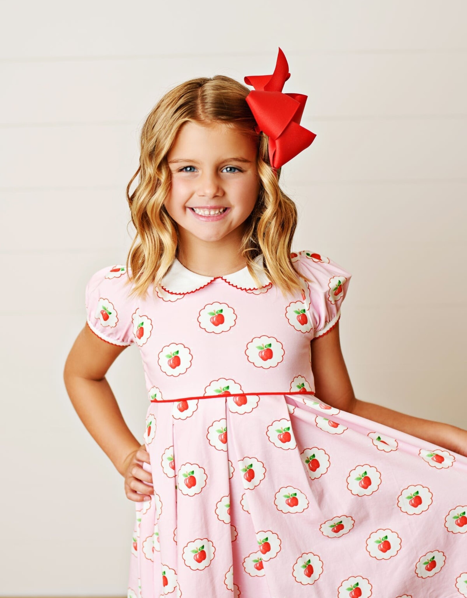 Swoon Baby 2501 Knit Pink Apple Dress