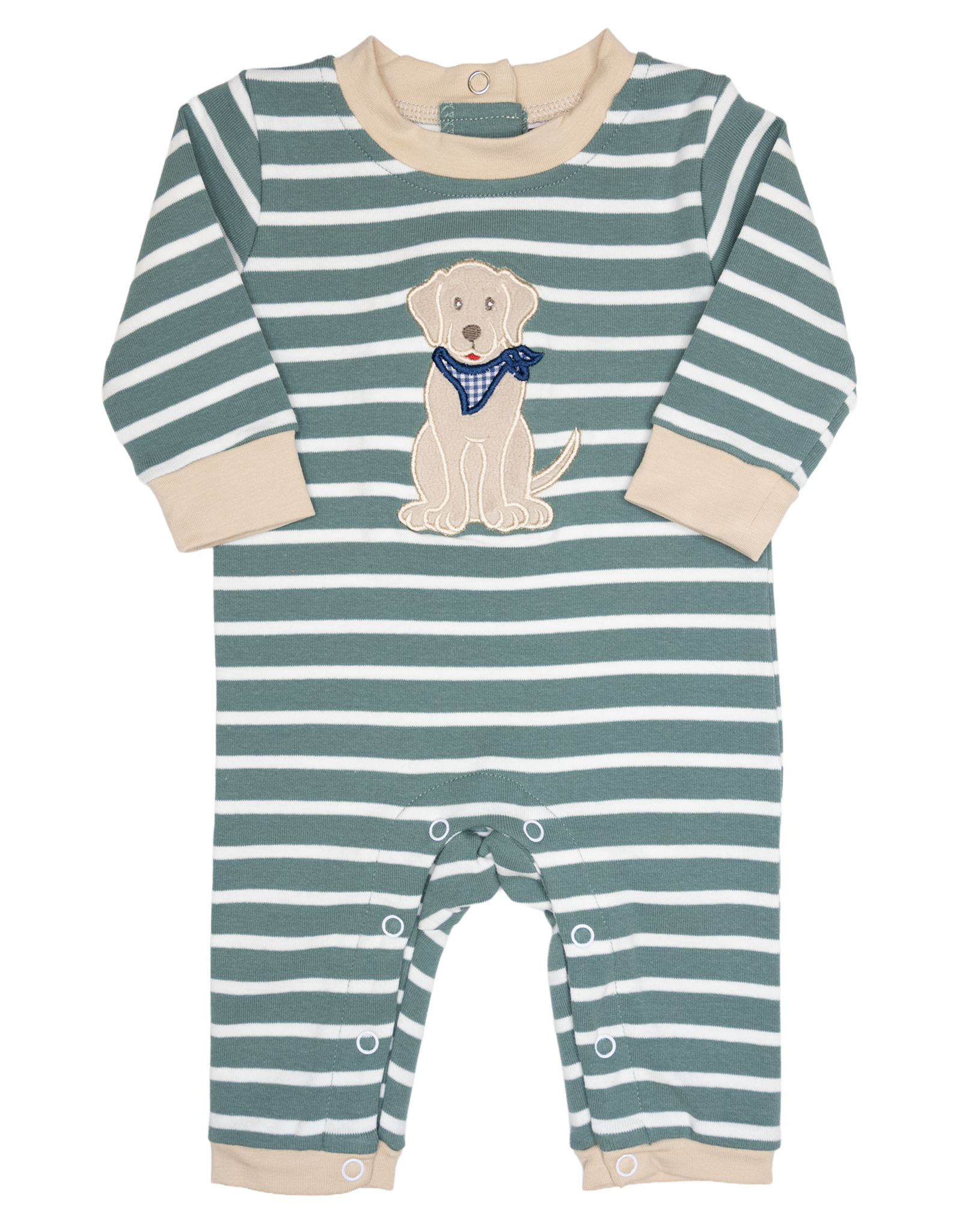 Banana Split 320 Puppy Applique Romper