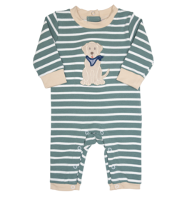 Banana Split Puppy Applique Romper