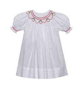 Baby Sen White Georgette Bishop Dress Hollies