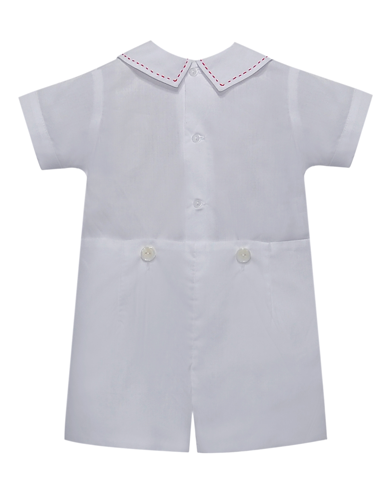 Baby Sen BS905BO White Boy Button on Suit Hollies