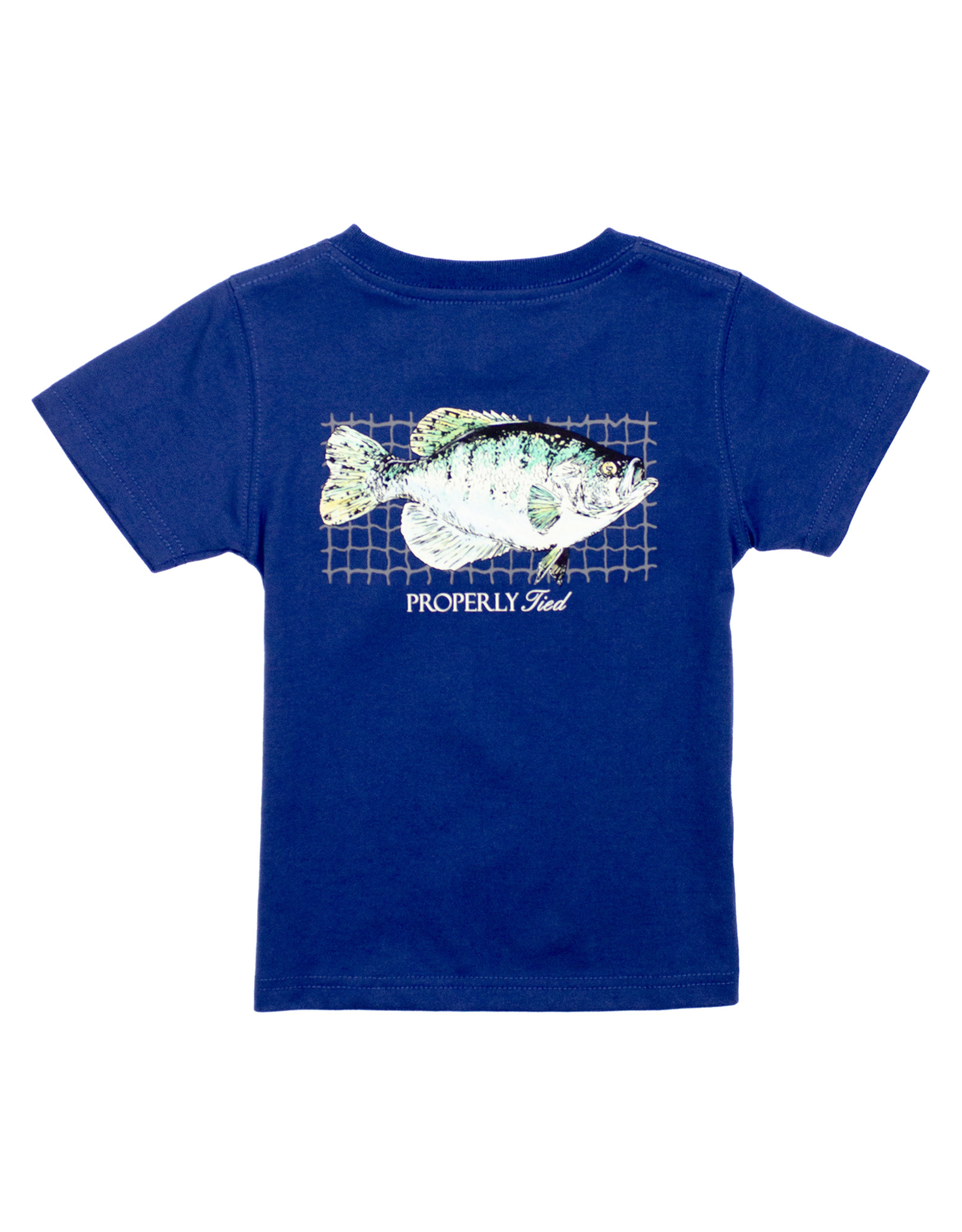 Properly Tied PT25 SS Tee River blue Crappie