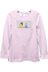 Vive la Fete VFF25 Pink Princess Ruffle Smocked Shirt