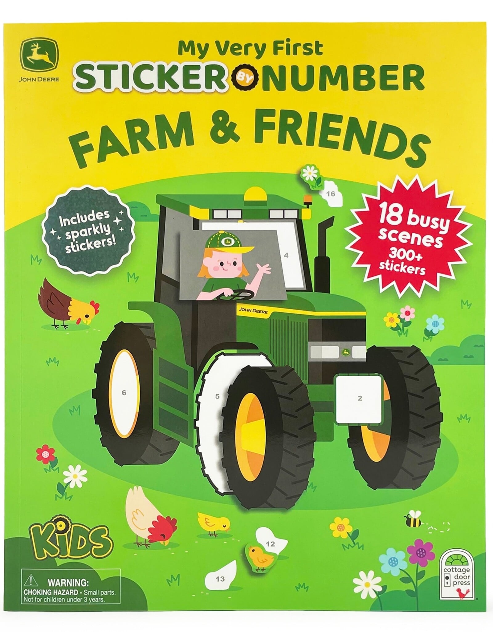 Cottage Door Press Sticker By Number John Deere Kids Farm & Friends