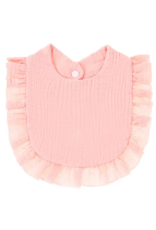 Zsa Zsa & Lolli ZZL Muslin Ruffle Bib Pink Zsa Zsa & Lolli ZZL Muslin Ruffle Bib Pink