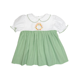 Petit Ami Green Wreath Dress