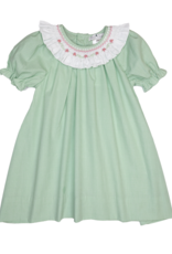 Petit Ami 2-3-4329 Green Gingham Smocked Collar Dress
