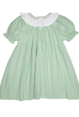 Petit Ami 2-3-4329 Green Gingham Smocked Collar Dress