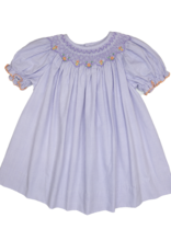 Petit Ami 2-3-4326 Lavender Gingham Bishop Dress