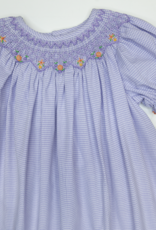 Petit Ami 2-3-4326 Lavender Gingham Bishop Dress