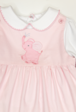 Petit Ami 2-3332 Pink Elephant Corduroy Jumper/Shirt