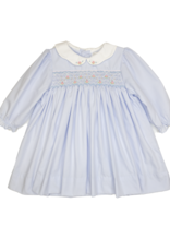 Petit Ami 2-3-4333 Blue Smocked Dress