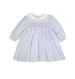 Petit Ami Blue Smocked Dress