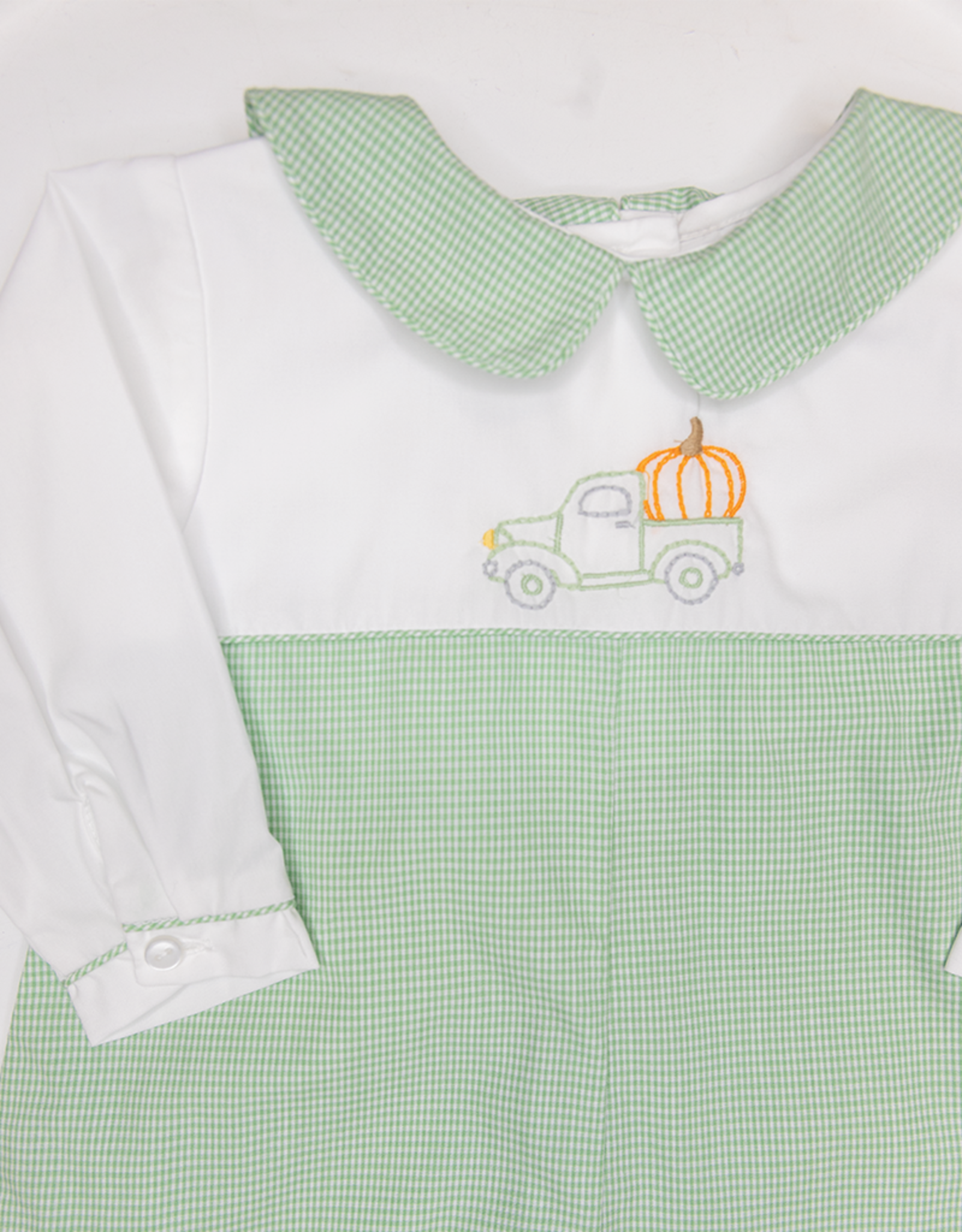 Petit Ami 2-3829 Green Pumpkin Tractor Longall