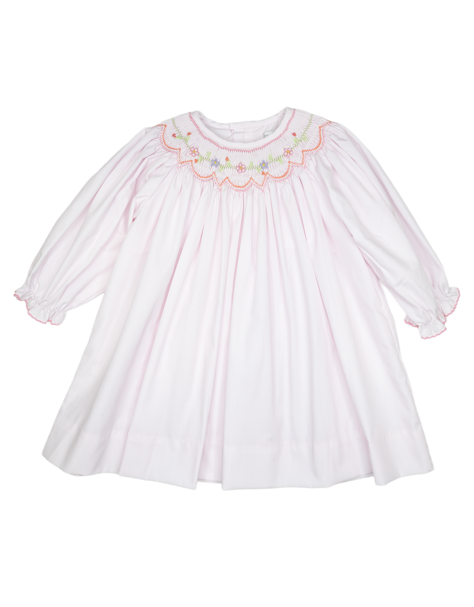 Petit Ami 2-3-4346 Pink Smocked Bishop Dress