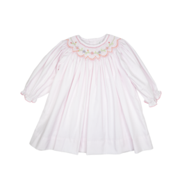 Petit Ami Pink Smocked Bishop Dress