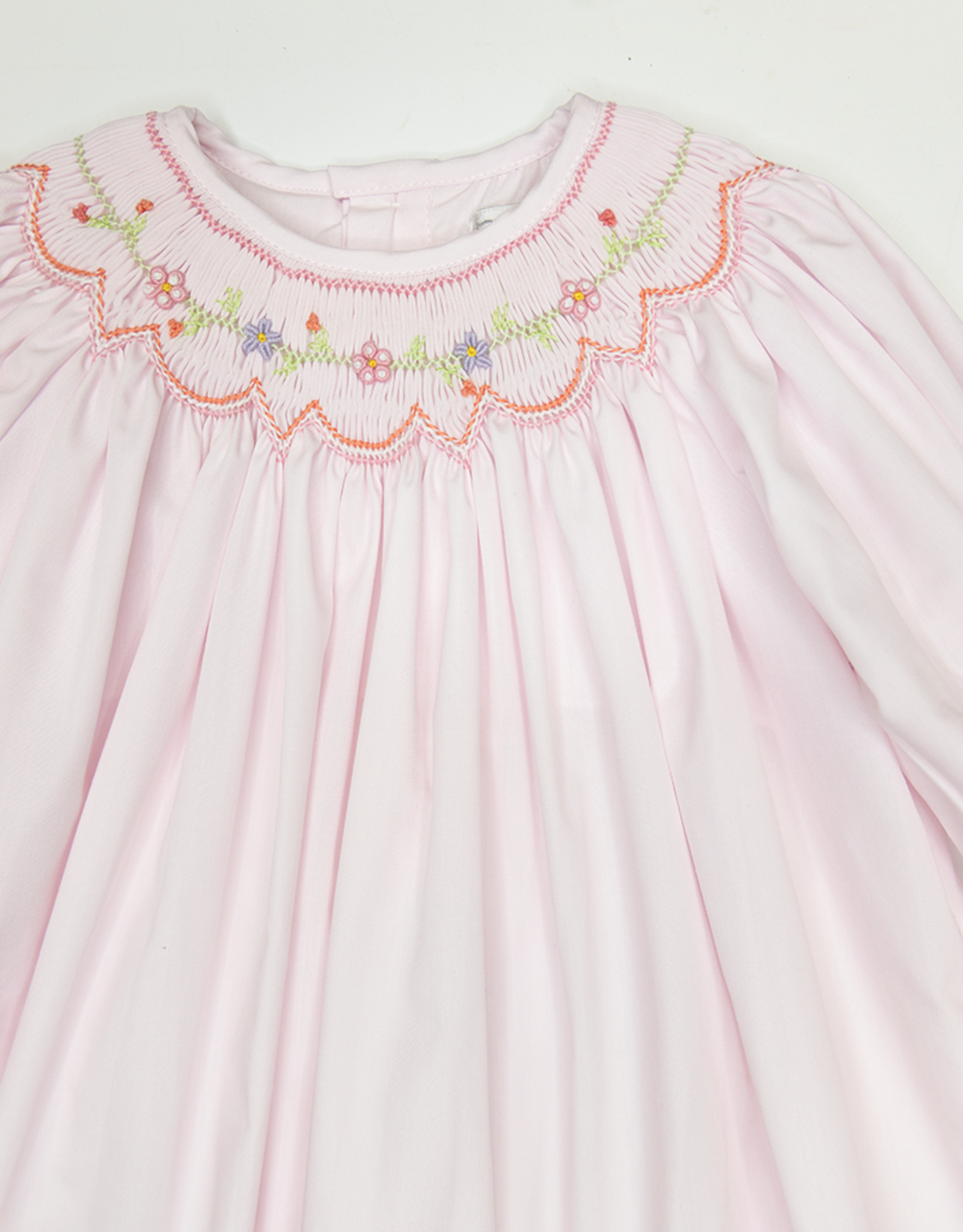 Petit Ami 2-3-4346 Pink Smocked Bishop Dress