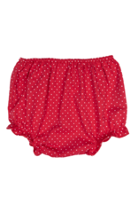 Petit Ami 2337 White/Red Smocked Bishop Dress