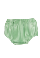 Petit Ami 1828 Green Gingham Fall Crane Diaper Set