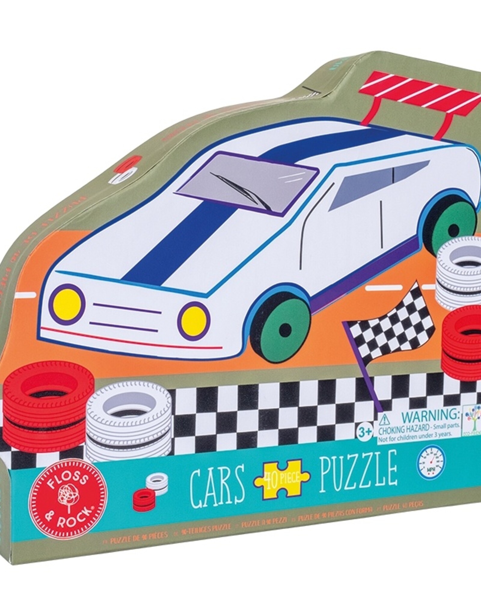Floss and Rock Racing Cars 40pc Puzzle