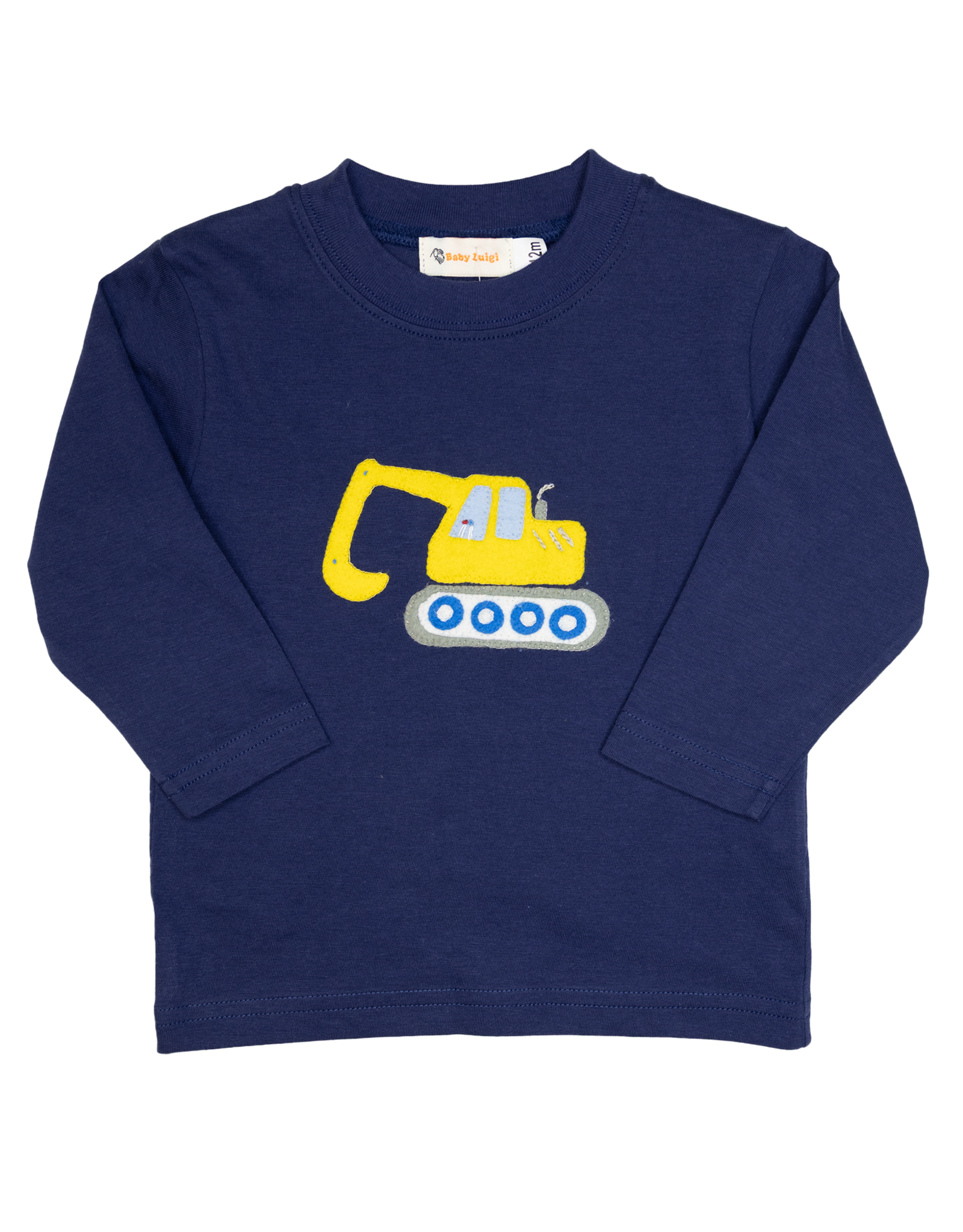 Luigi F25 LS Shirt Navy Backhoe