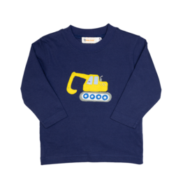 Luigi Long Sleeve Shirt Navy Backhoe