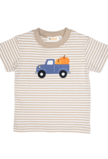 Luigi F25 SS Shirt Sand Stripe Truck/Pumpkins