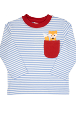Luigi F25 LS Shirt Blue Stripe Fox