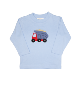 Luigi (Size 7) Long Sleeve Shirt Sky Blue Dump Truck