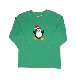 Luigi Long Sleeve Shirt Green Christmas Penguin