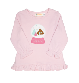 Luigi Ruffle Shirt Pink Snow Globe