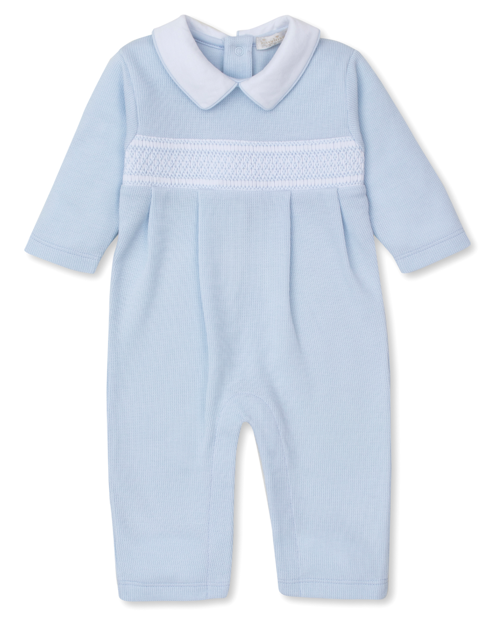 Kissy Kissy CLB Smocked Playsuit Punto Ingles Blue