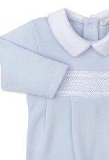 Kissy Kissy CLB Smocked Playsuit Punto Ingles Blue