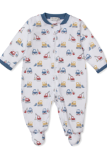 Kissy Kissy Construction Diggers Zip Footie