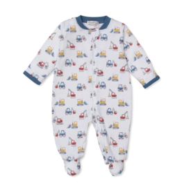Kissy Kissy Construction Diggers Zip Footie