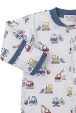 Kissy Kissy Construction Diggers Zip Footie