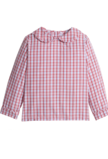 Little English LEF25 Hartford Plaid Peter Pan/Stormy Blue Corduroy Banded Pant