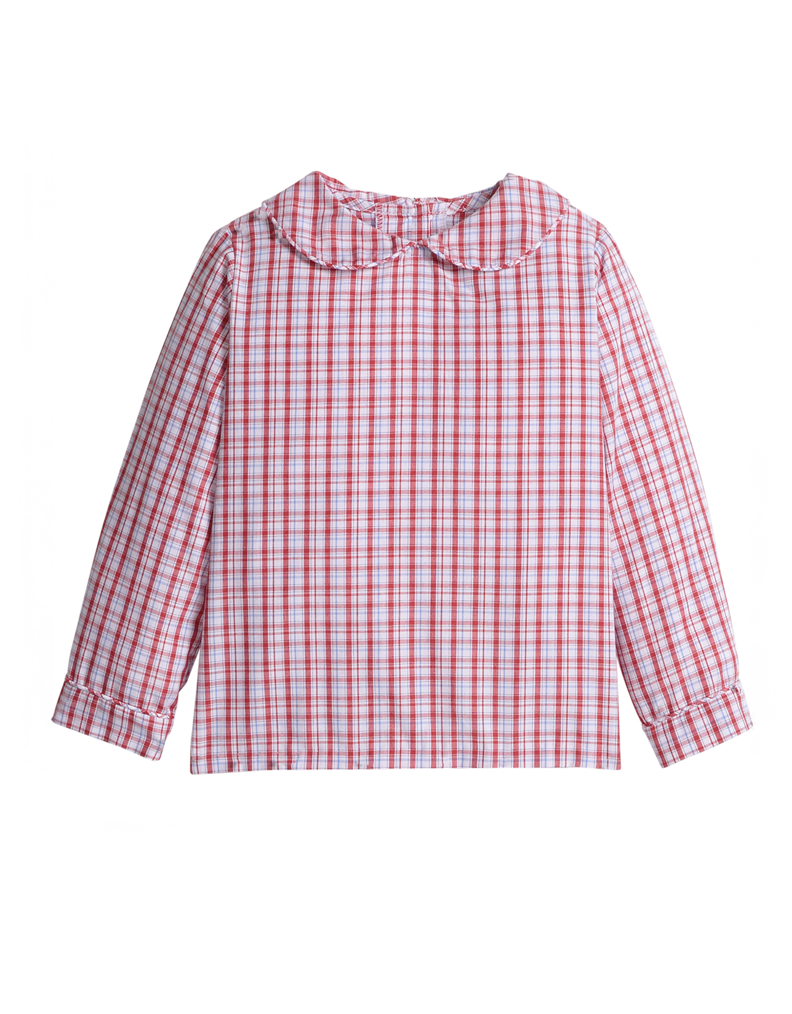 Little English LEF25 Hartford Plaid Peter Pan/Stormy Blue Corduroy Banded Pant