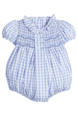 Little English LEF25 Smocked Bridget Bubble  Woodberry Plaid