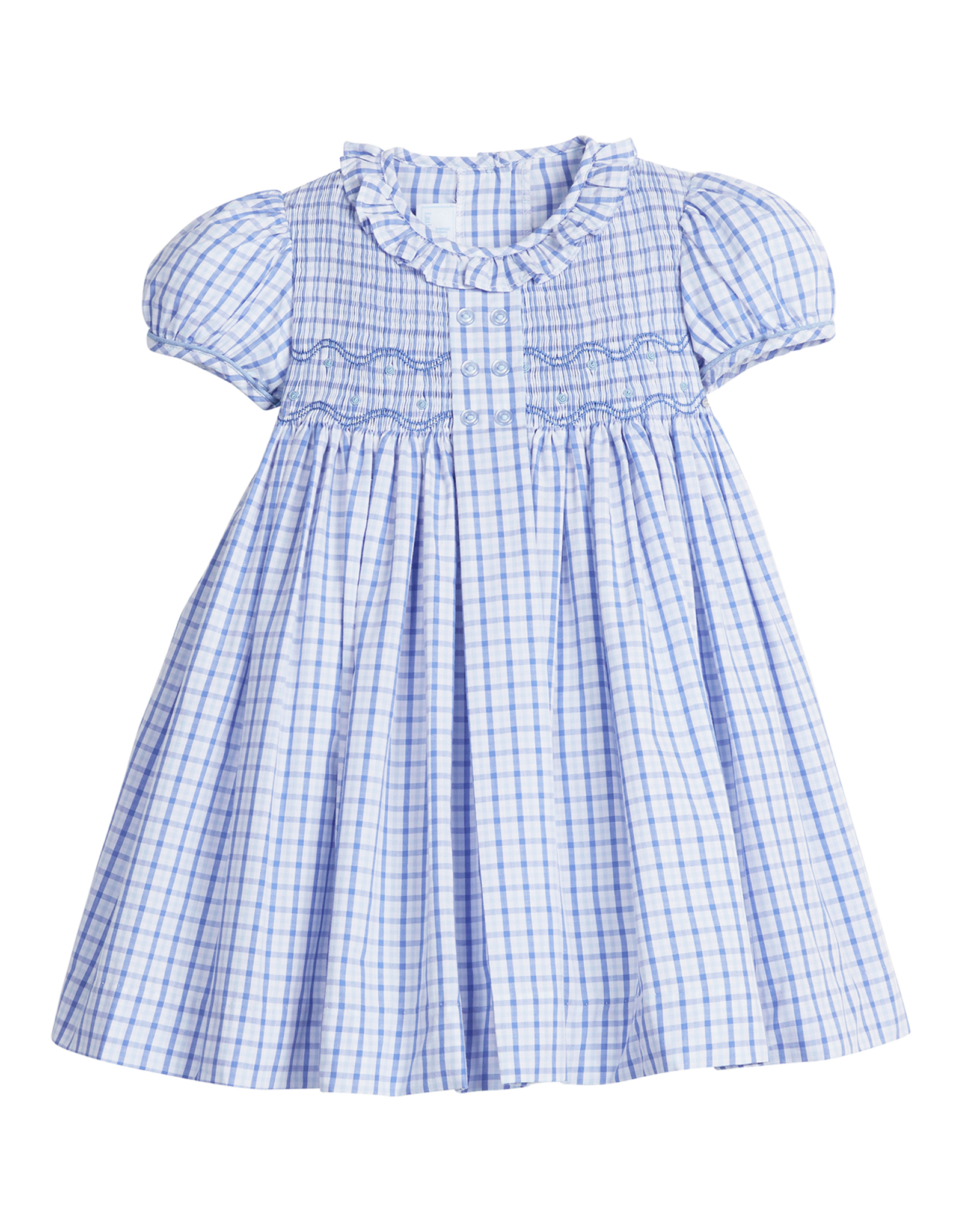 Little English LEF25 Smocked Bridget Dress Woodberry Plaid