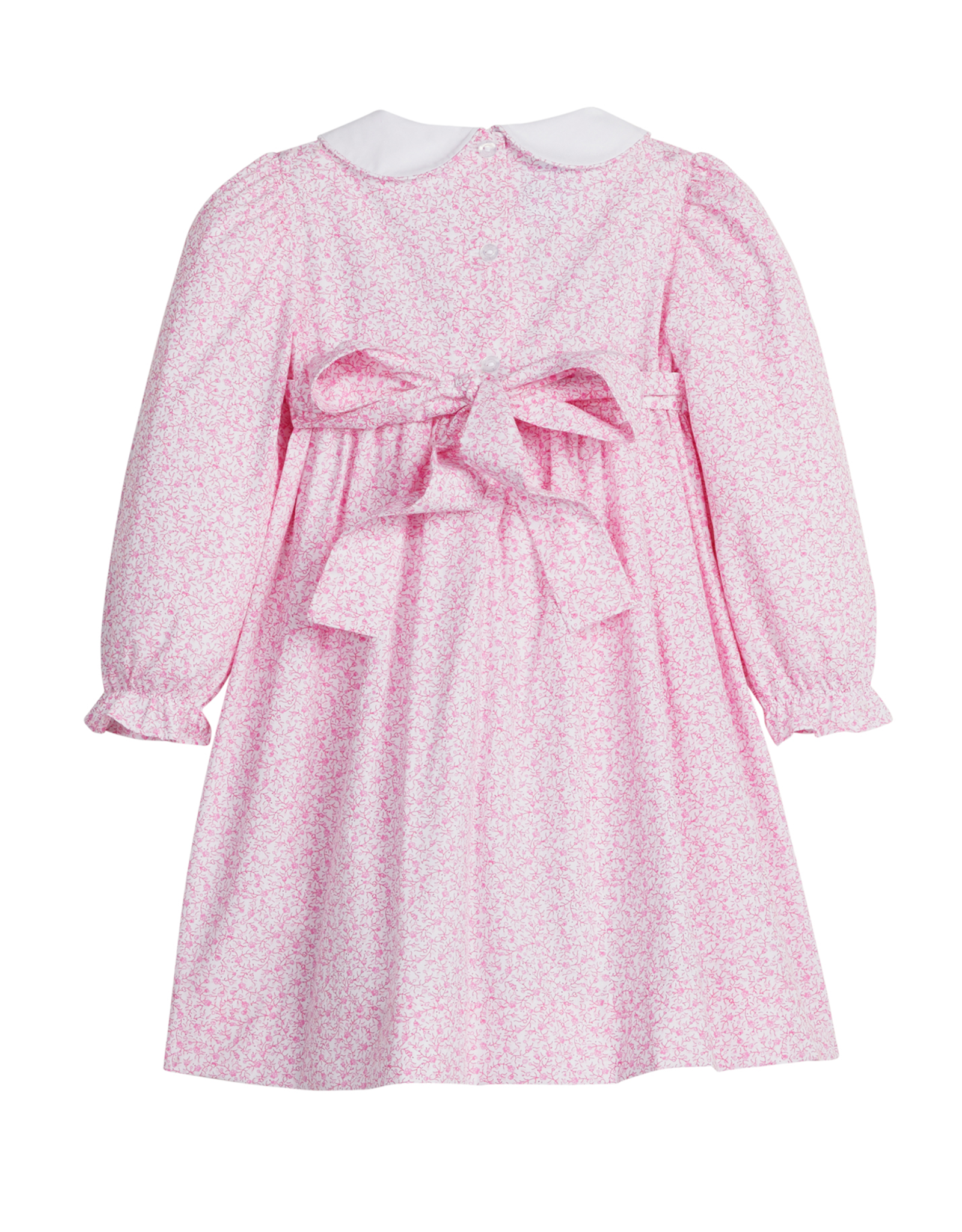 Little English LEF25 Smocked Natalie Dress Pink Vinings