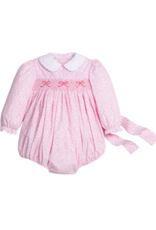Little English LEF25 Smocked Natalie Bubble Pink Vinings