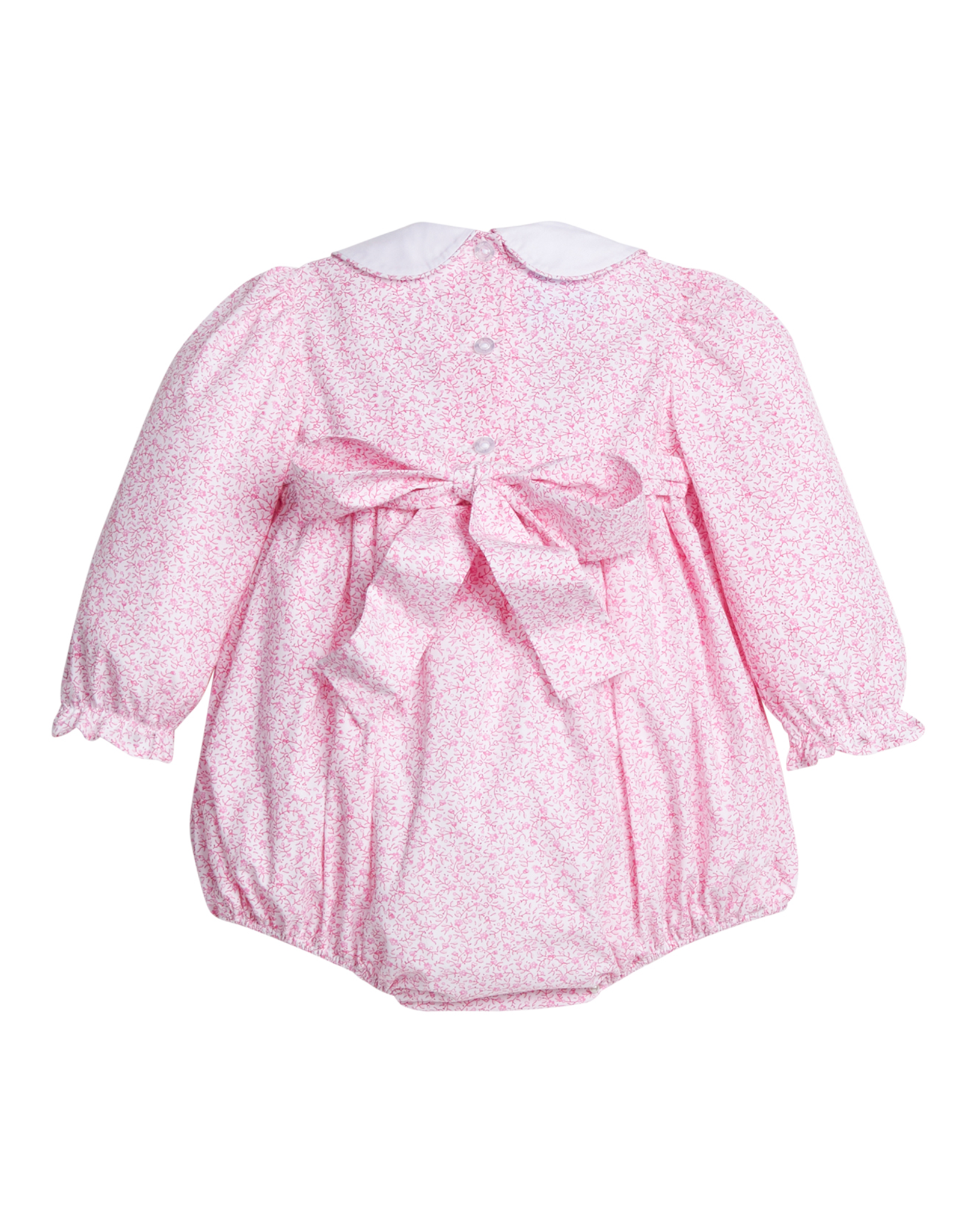 Little English LEF25 Smocked Natalie Bubble Pink Vinings
