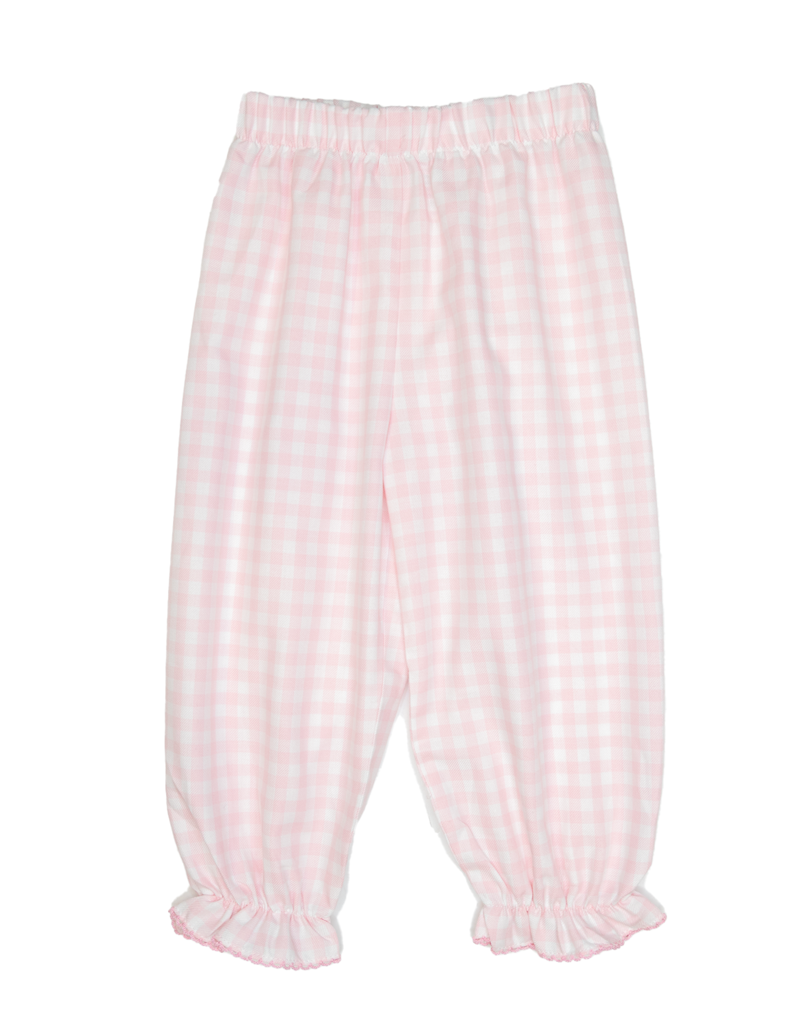 Delaney 168 Pink Check Smocked Pant Set