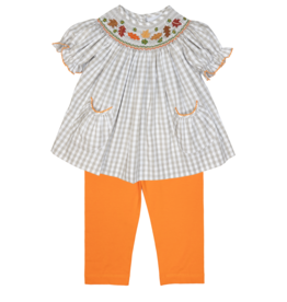 Delaney Fall Smocked Pant Set