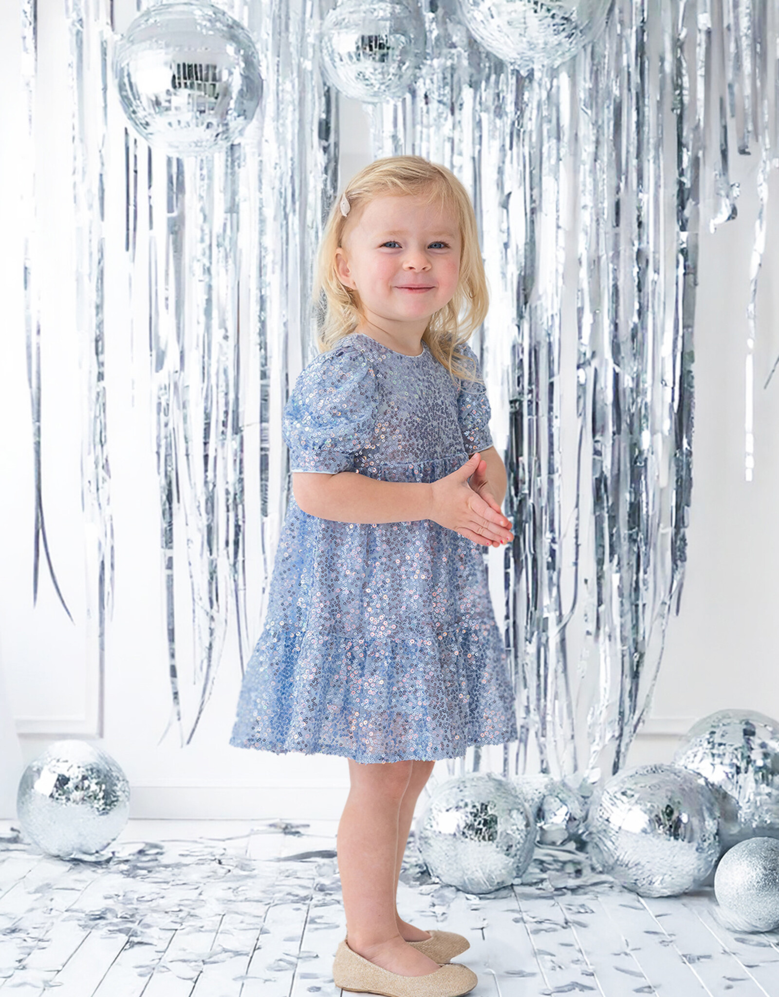 Isobella and Chloe 7558BE Starry Blue Dress