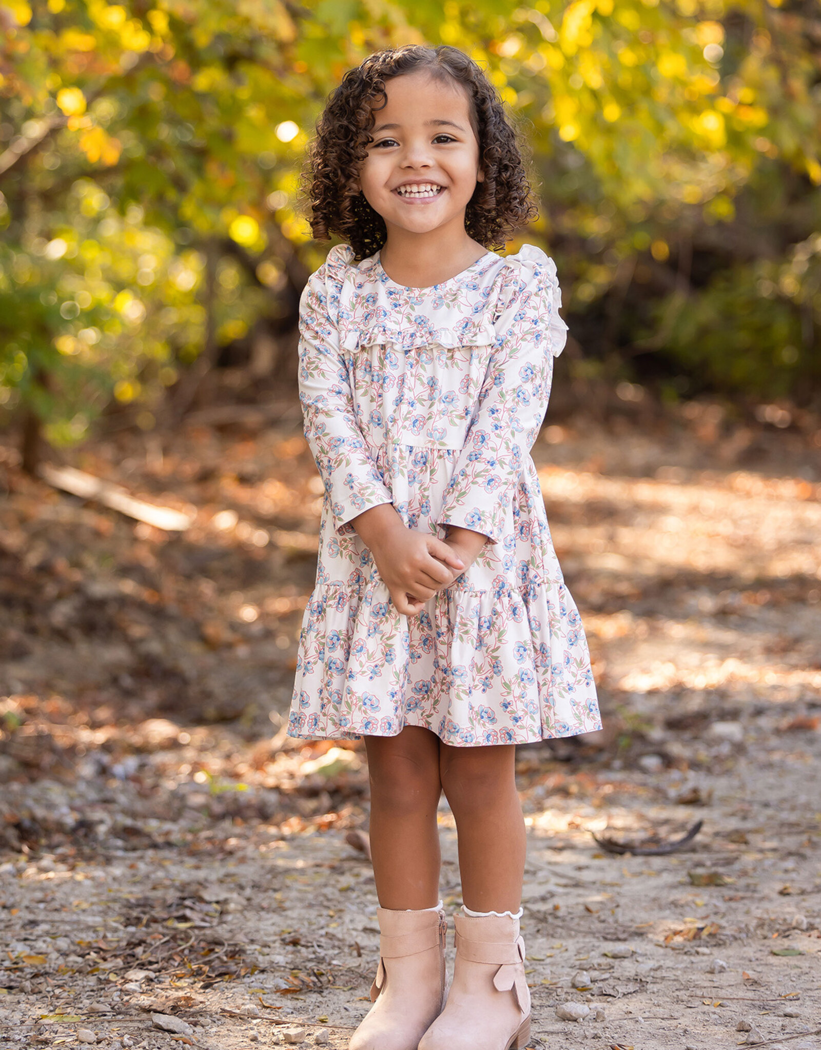 Mabel and Honey 7407BE Blue Sadie Dress