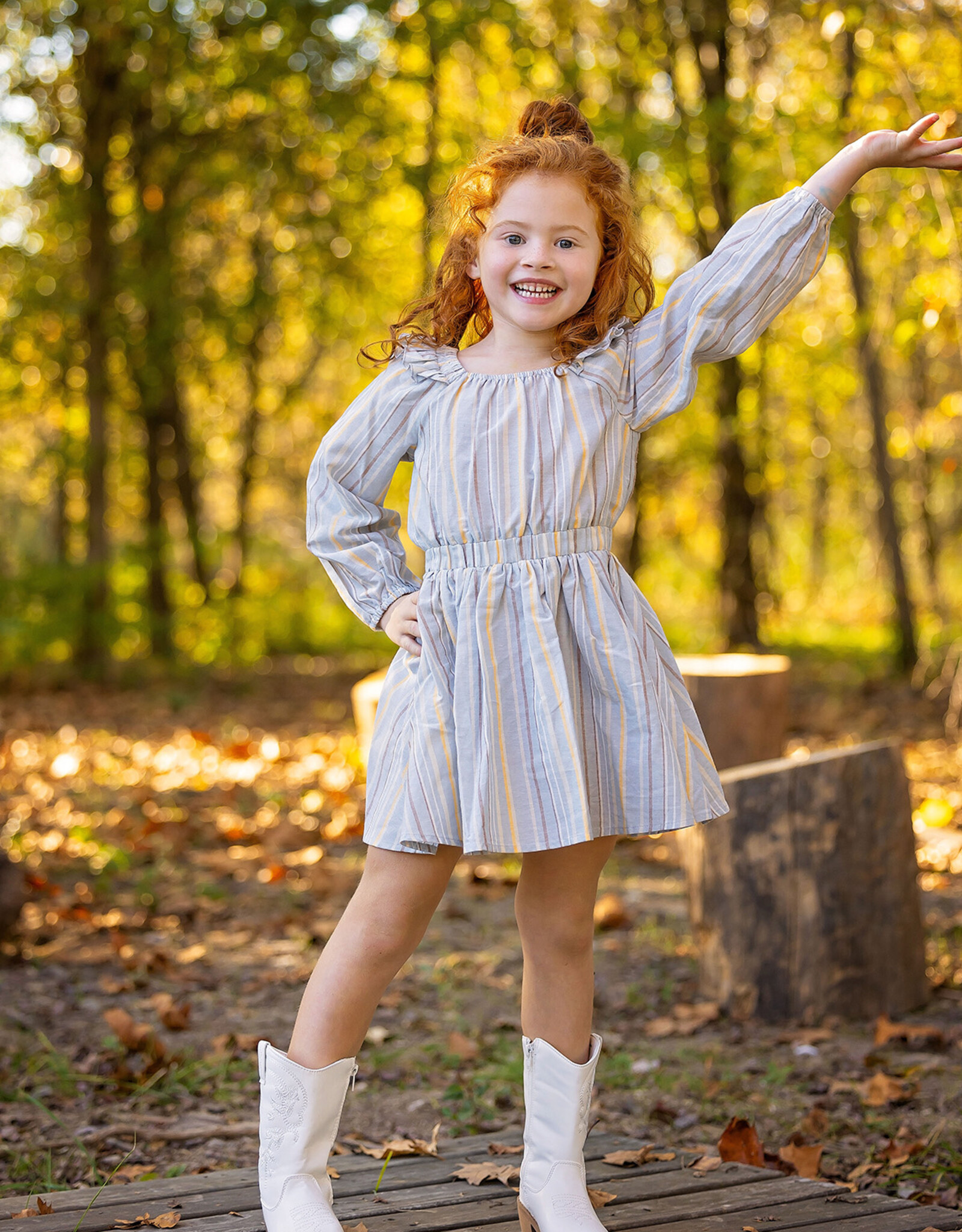 Mabel and Honey 7502BE Stripe Brooklyn Dress