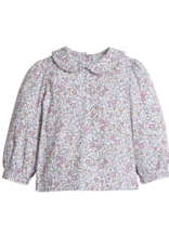 Little English LEF25 Ruffled Peter Pan Blouse Margaux Floral