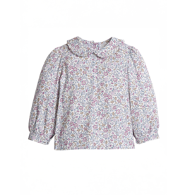 Little English Ruffled Peter Pan Blouse Margaux Floral
